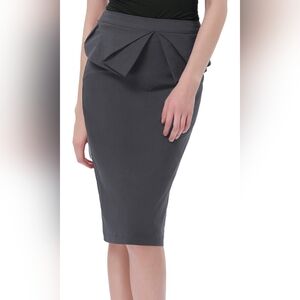 New GRACE KARIN Womens Pencil Skirt Slim Fit Knee Length Grey Small
